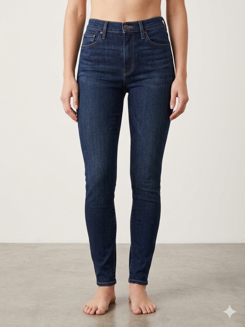 Levi's Dark Indigo High-Rise Skinny Jeans for‎ Women Western Denim